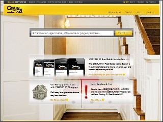 Web site www.century21.com, Frank Frye Real Estate