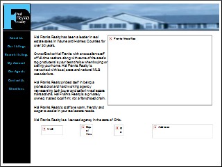 Web site www.halfranksrealty.com, Hal Franks Realty