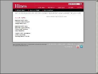Web site www.hines.com, HINES Interests LTD
